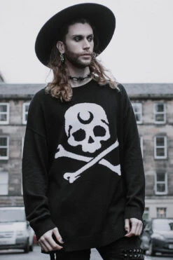 2 The Bone Knit Sweater -Killstar Store 2 THE BONE KNIT SWEATER MENS CC