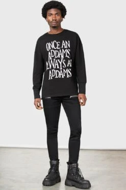Addams Sweatshirt 12 Addams Sweatshirt -Killstar Store ADDAMS SWEATSHIRT MENS C