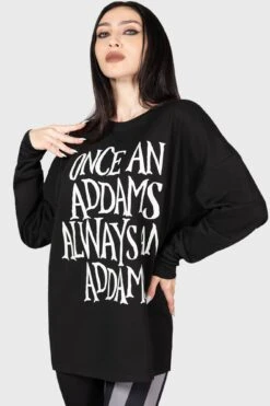 Addams Sweatshirt 11 Addams Sweatshirt -Killstar Store ADDAMS SWEATSHIRT W B