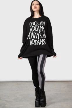 Addams Sweatshirt 13 Addams Sweatshirt -Killstar Store ADDAMS SWEATSHIRT W C