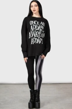 Addams Sweatshirt 15 Addams Sweatshirt -Killstar Store ADDAMS SWEATSHIRT W E