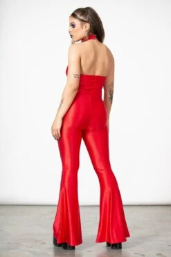 After Hours Catsuit [SCARLET] -Killstar Store AFTER HOURS CATSUIT SCARLET W I