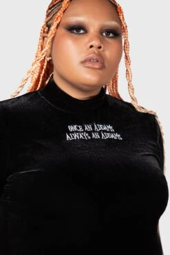 Allergic To Colour Velvet Top [PLUS]