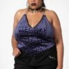 Alley Cat Halter Top [PLUM] [PLUS] -Killstar Store ALLEY CAT HALTER TOP PLUM PLUS W B 757fe184 a63a 4089 9b06 e36168fc41c6