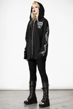Anders Zip-Up Hoodie 18 Anders Zip-Up Hoodie -Killstar Store ANDERS ZIPUP HOODIE W G