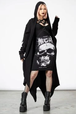 Assassins Hooded Cardigan -Killstar Store ASSASSINS HOODED CARDIGAN W D