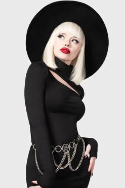 Astaroth Long Sleeve Dress -Killstar Store ASTAROTH LONG SLEEVE DRESS W E