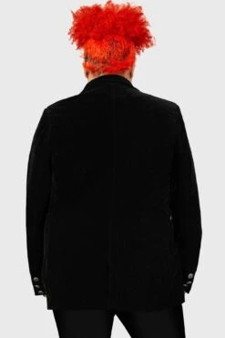 Astaroth Velvet Boyfriend Blazer [PLUS] -Killstar Store ASTAROTH VELVET BOYFRIEND BLAZER PLUS W F