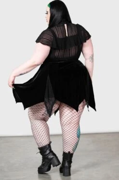 Atala's Night Lace Top [PLUS] -Killstar Store ATALAS NIGHT TOP PLUS W F