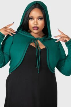 August Hooded Top [PLUS] -Killstar Store AUGUST HOODED TOP PLUS W D