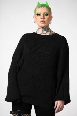 Belinda II Knit Sweater -Killstar Store BELINDA KNIT SWEATER W 2