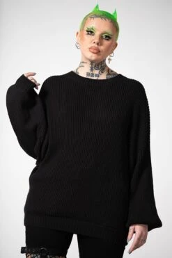 Belinda II Knit Sweater -Killstar Store BELINDA KNIT SWEATER W 4