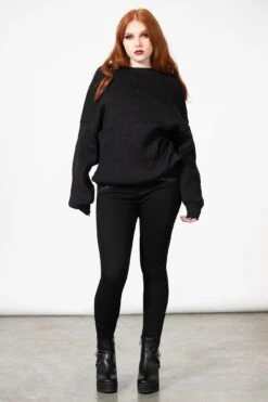 Belinda II Knit Sweater -Killstar Store BELINDA KNIT SWEATER W D 1