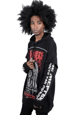 Beloved Hooded Top -Killstar Store BELOVED HOODED TOP MENS C