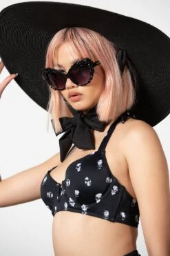 Beyond The Veil Sunhat -Killstar Store BEYOND THE VEIL SUNHAT W D