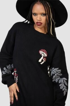 Bitter Morelle Sweater Dress 12 Bitter Morelle Sweater Dress -Killstar Store BITTER MORELLE SWEATER W F