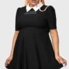 Blackest Heart Skater Dress [PLUS] -Killstar Store BLACKEST HEART SKATER DRESS PLUS W B