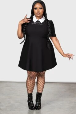 Blackest Heart Skater Dress [PLUS] -Killstar Store BLACKEST HEART SKATER DRESS PLUS W E