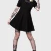 Blackest Heart Skater Dress -Killstar Store BLACKEST HEART SKATER DRESS W B 1