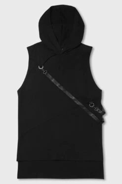 Blayze Hooded Vest [PLUS] -Killstar Store BLAYZE HOODED VEST FLAT M 1