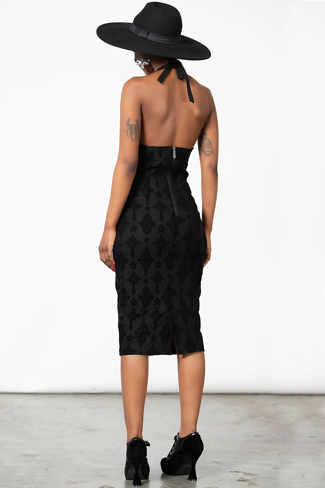 Blessings Flocked Midi Dress 4 Blessings Flocked Midi Dress - Image 2