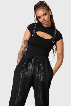 Bone Idle Joggers -Killstar Store BONE IDLE JOGGERS W D