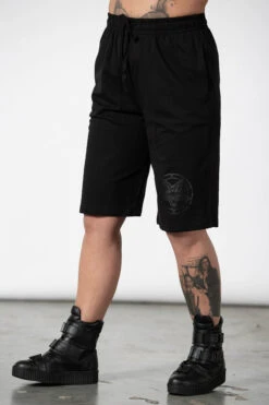 Breaking Point Longline Shorts -Killstar Store BREAKING POINT LONGLINE SHORTS B