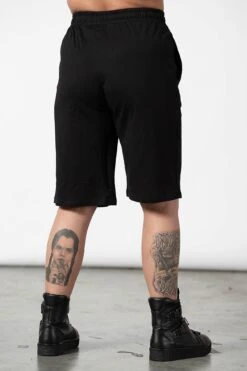 Breaking Point Longline Shorts -Killstar Store BREAKING POINT LONGLINE SHORTS C