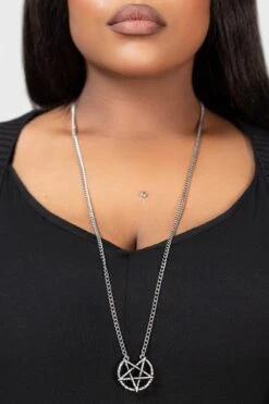 Broken Seal Pentagram Necklace -Killstar Store BROKEN SEAL PENTAGRAM NECKLACE W D