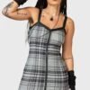 Bury Me Bodycon Dress -Killstar Store BURY ME BODYCON DRESS GREY W B