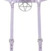 Baby Hex Suspender Belt [LILAC] [PLUS] -Killstar Store Baby Hex Suspender Belt PLUS Lilac front