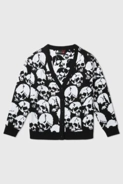 Bone Idle Cardigan [PLUS] -Killstar Store Bone Idle Cardigan MENS PLUS H