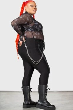 Carousel Long Sleeve Top [PLUS] -Killstar Store CAROUSEL LONG SLEEVE TOP PLUS W D