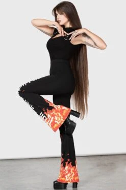 Carrie Bootcut Trousers -Killstar Store CARRIE BOOTCUT TROUSERES W D