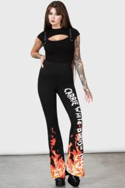 Carrie Bootcut Trousers -Killstar Store CARRIE BOOTCUT TROUSERES W E