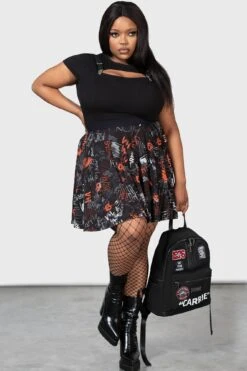 Carrie Skater Skirt [PLUS] -Killstar Store CARRIE SKATER SKIRT W PLUS D