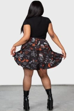 Carrie Skater Skirt [PLUS] -Killstar Store CARRIE SKATER SKIRT W PLUS F