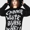Carrie Sweater 1 Carrie Sweater -Killstar Store CARRIE SWEATER W B