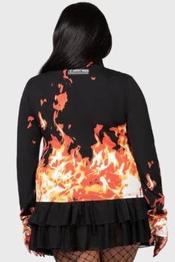 Carrie Long Sleeve Top [PLUS] -Killstar Store CARRIE TO THE PROM TOP W PLUS F