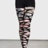 Carved Up Slashed Tights -Killstar Store CARVED UP SLASH TIGHTS B