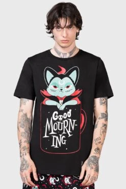 Catnap T-Shirt -Killstar Store CAT NAP TSHIRT MENS B