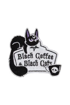 Coffee & Cats Patch -Killstar Store COFFEE CATS PATCH B