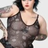 Contortion Bodysuit [B] [PLUS] -Killstar Store CONTORTION BODYSUIT PLUS W B