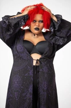 Corela Chiffon Duster [PLUS] -Killstar Store CORELA CHIFFON DUSTER PLUS W D