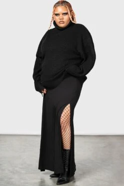 Corvus Sweater [PLUS] -Killstar Store CORVUS SWEATER PLUS W D