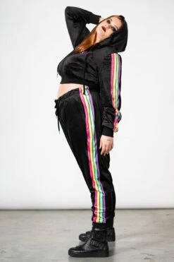 Coven Chill Velour Hoodie [PLUS] -Killstar Store COVEN CHILL VELOUR HOODIE PLUS W D