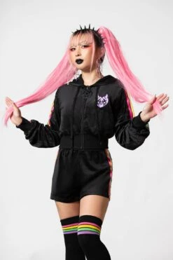 Coven Chill Velour Hoodie -Killstar Store COVEN CHILL VELOUR HOODIE W E