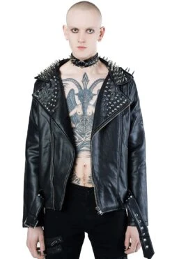 Creeping Death Biker Jacket -Killstar Store CREEPING DEATH BIKER JACKET B