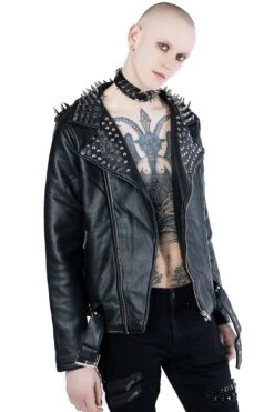Creeping Death Biker Jacket -Killstar Store CREEPING DEATH BIKER JACKET C