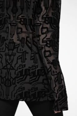 Cyborg Mesh Top 12 Cyborg Mesh Top -Killstar Store CYBORG MESH TOP W C